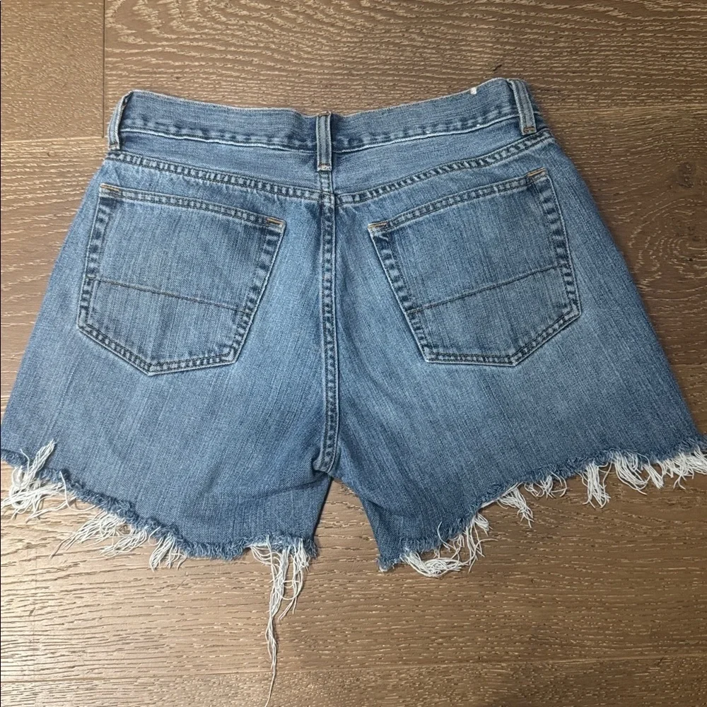 J. Crew Distressed Denim Cutoff Shorts Blue size 33